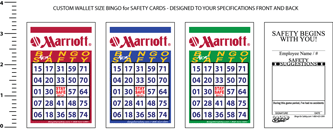 Marriott Wallet Size SAFETY Program Card